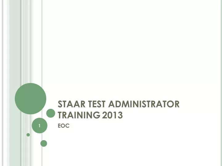 staar test administrator training 2013