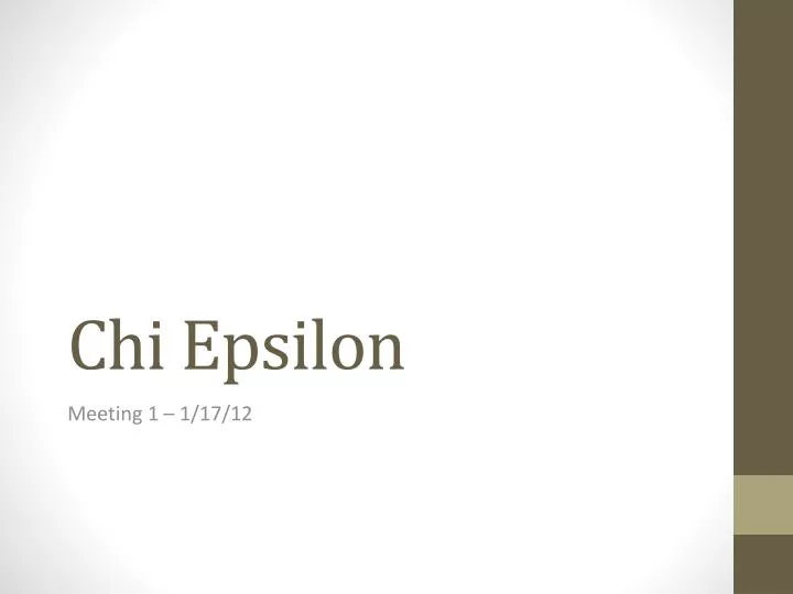 chi epsilon