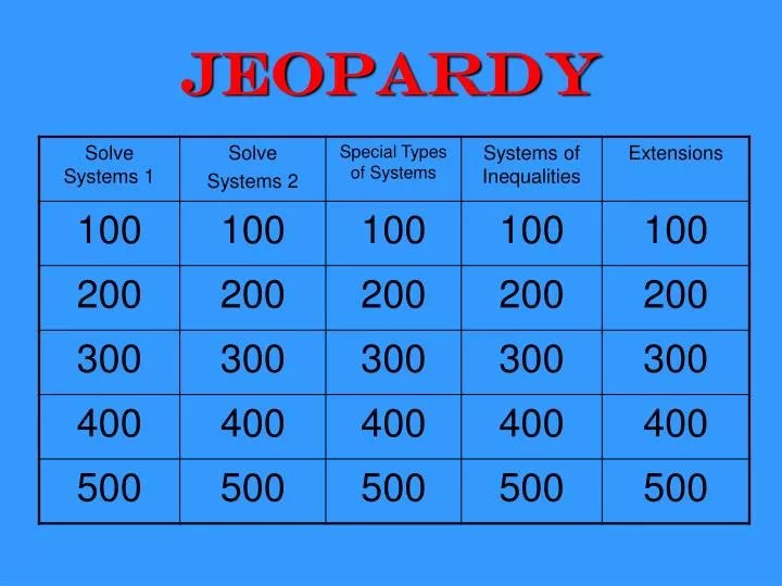 jeopardy