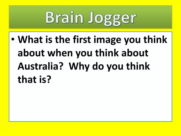 brain jogger