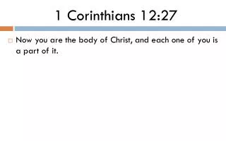 1 Corinthians 12:27