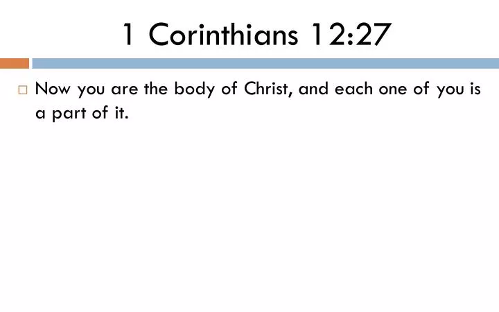 1 corinthians 12 27