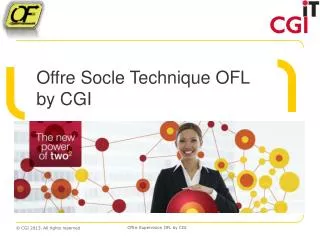 Offre Socle Technique OFL by CGI