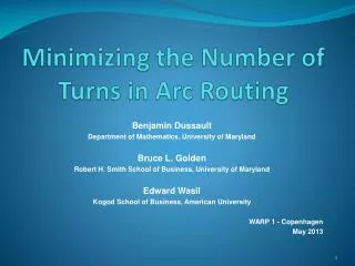 Minimizing the Number of Turns in Arc Routing