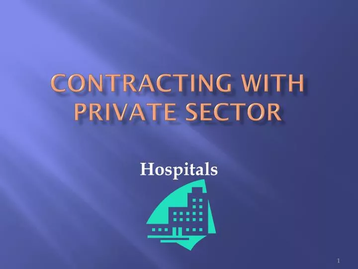 contracting with private sector