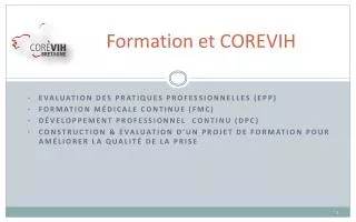 formation et corevih