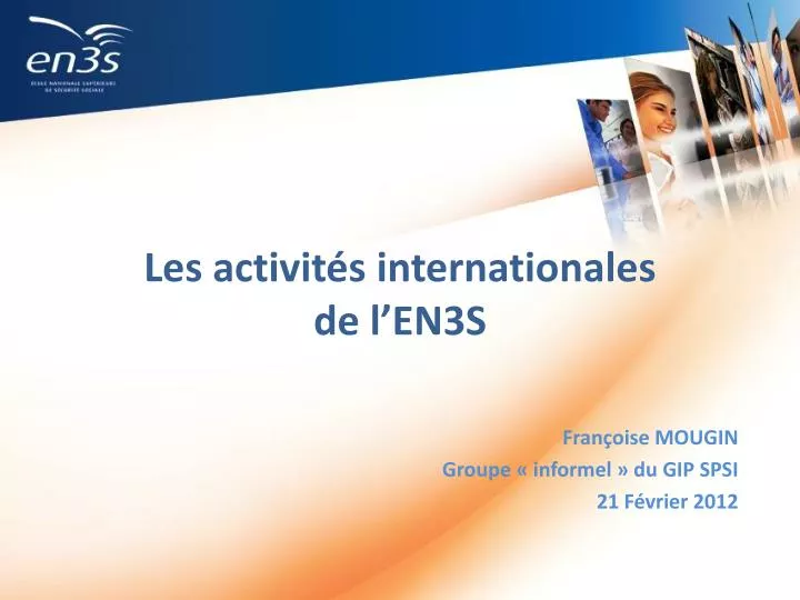 les activit s internationales de l en3s