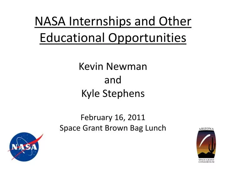 nasa internships and other educational opportunities