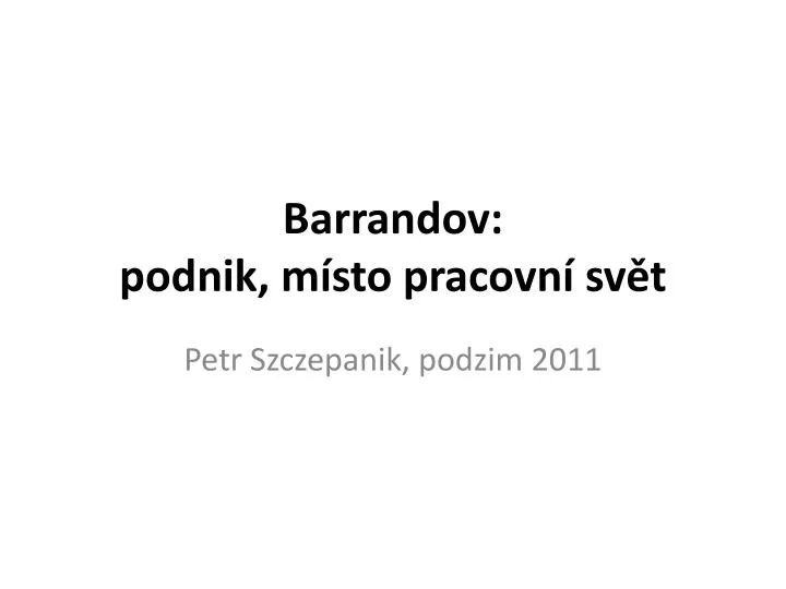 barrandov podnik m sto pracovn sv t