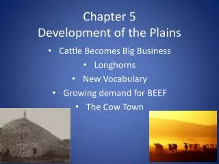 chapter 5 development of the plains