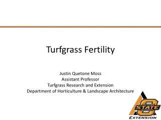 Turfgrass Fertility