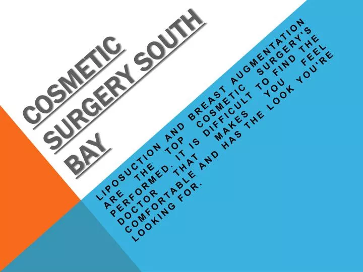 cosmetic surgery south bay