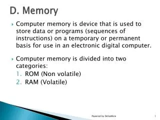 d memory