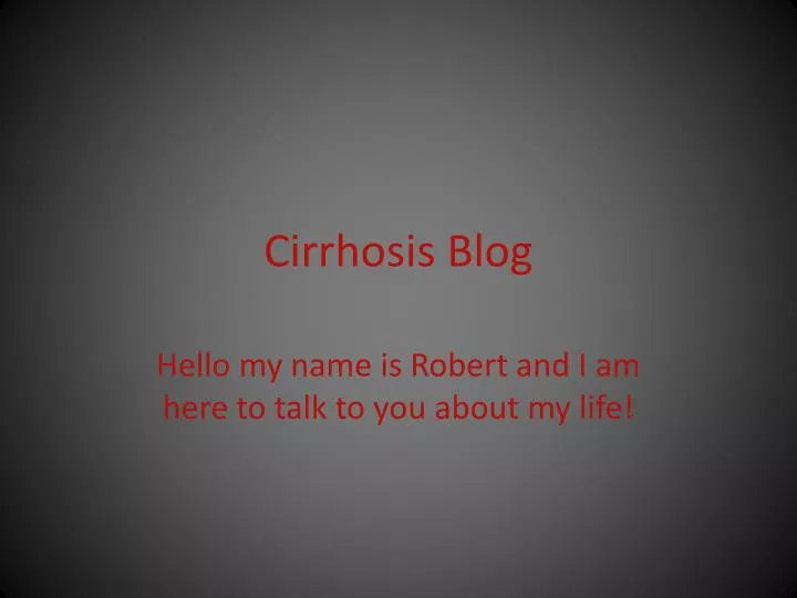 cirrhosis blog