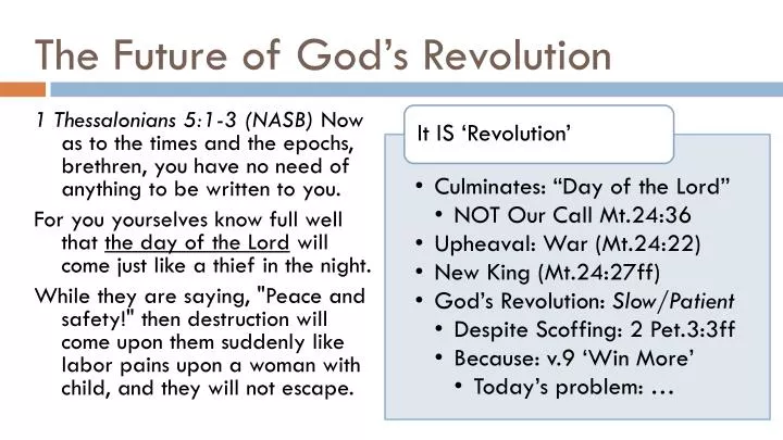 the future of god s revolution