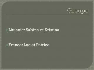 groupe