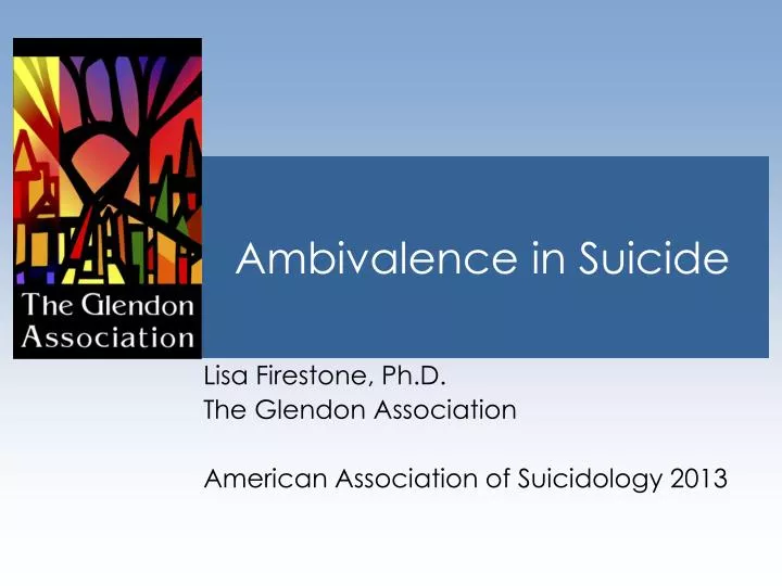 ambivalence in suicide