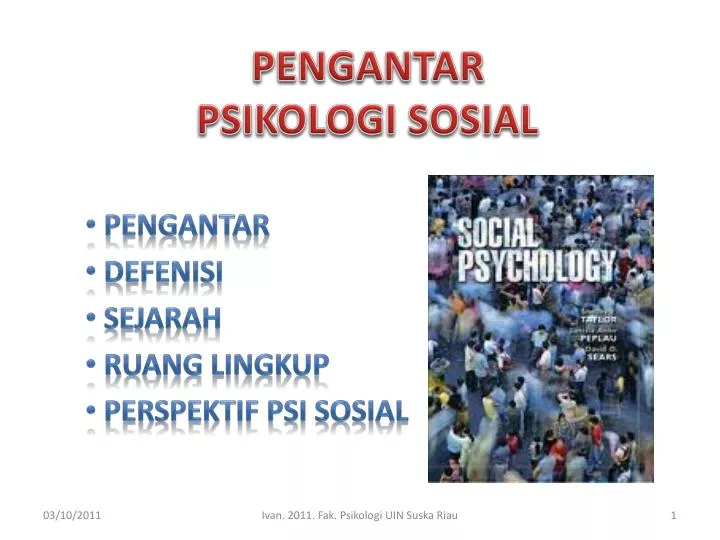 pengantar psikologi sosial