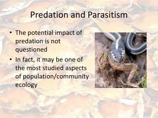 Predation and Parasitism