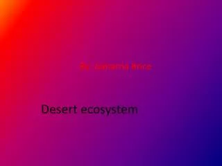 Desert ecosystem