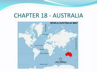 CHAPTER 18 - AUSTRALIA