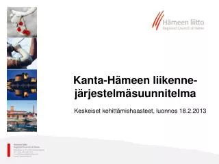 kanta h meen liikenne j rjestelm suunnitelma