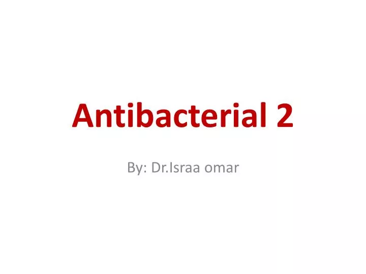 antibacterial 2