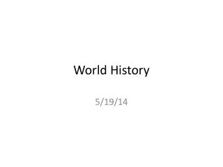 world history