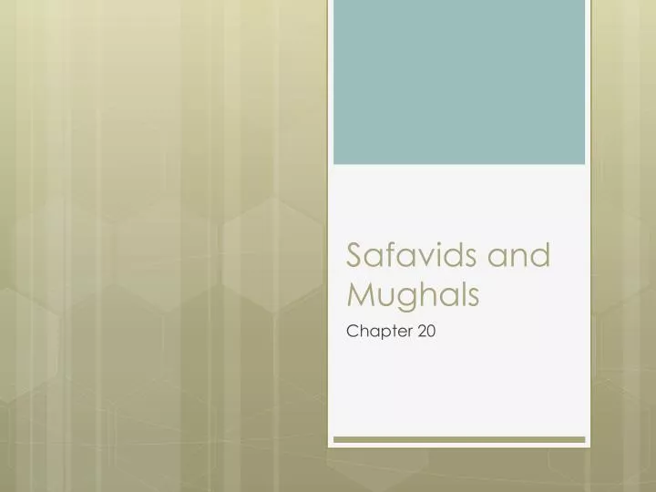 safavids and mughals