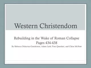 Western Christendom