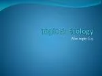 Topic 5: Ecology - slide 1