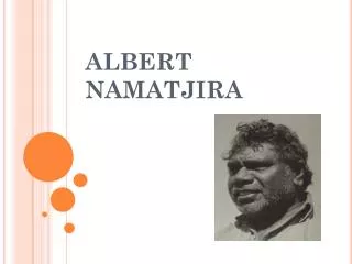 ALBERT NAMATJIRA