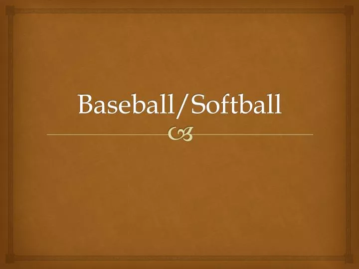 baseball softball