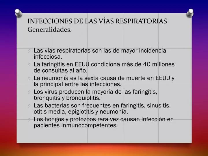 infecciones de las v as respiratorias generalidades