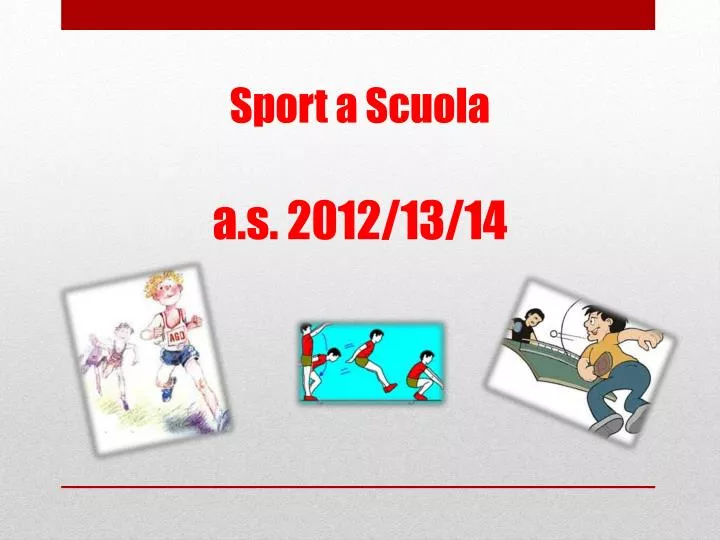 sport a scuola a s 2012 13 14