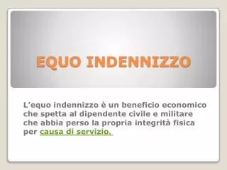 equo indennizzo