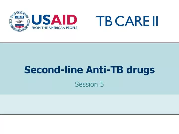 second line anti tb drugs