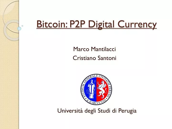 bitcoin p2p digital currency