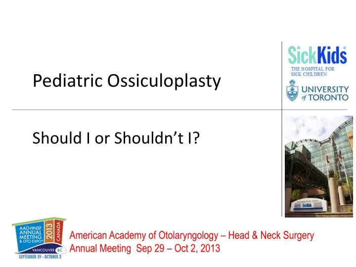 pediatric ossiculoplasty