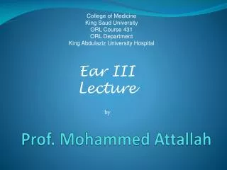 Prof. Mohammed Attallah