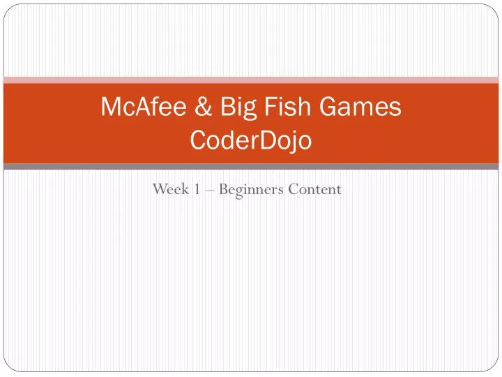 mcafee big fish games coderdojo