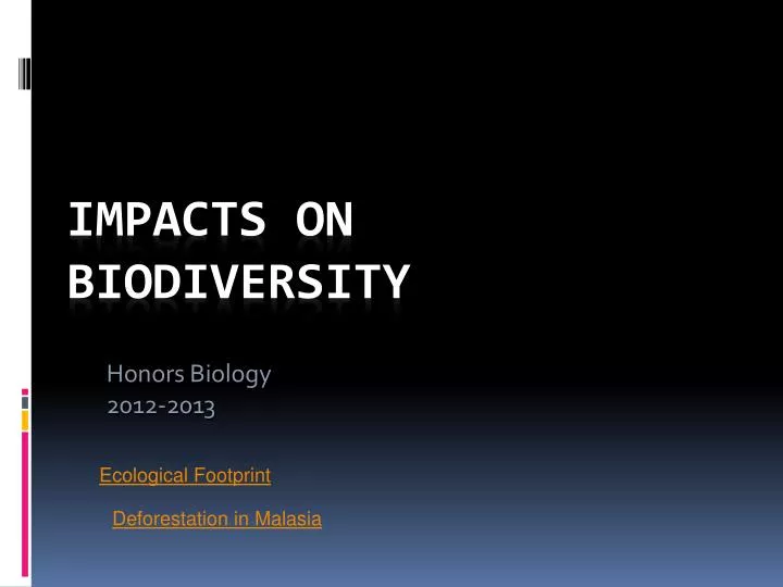 honors biology 2012 2013
