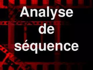 analyse de s quence