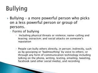 Bullying