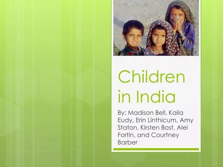 children in india