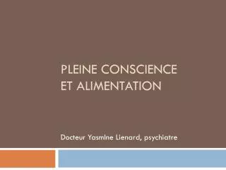 pleine conscience et alimentation