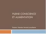 Pleine conscience et alimentation - slide 1