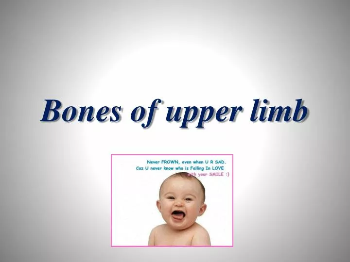 bones of upper limb