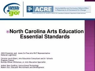 North Carolina Arts Education Essential Standards