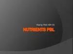 Nutrients PBL - slide 1